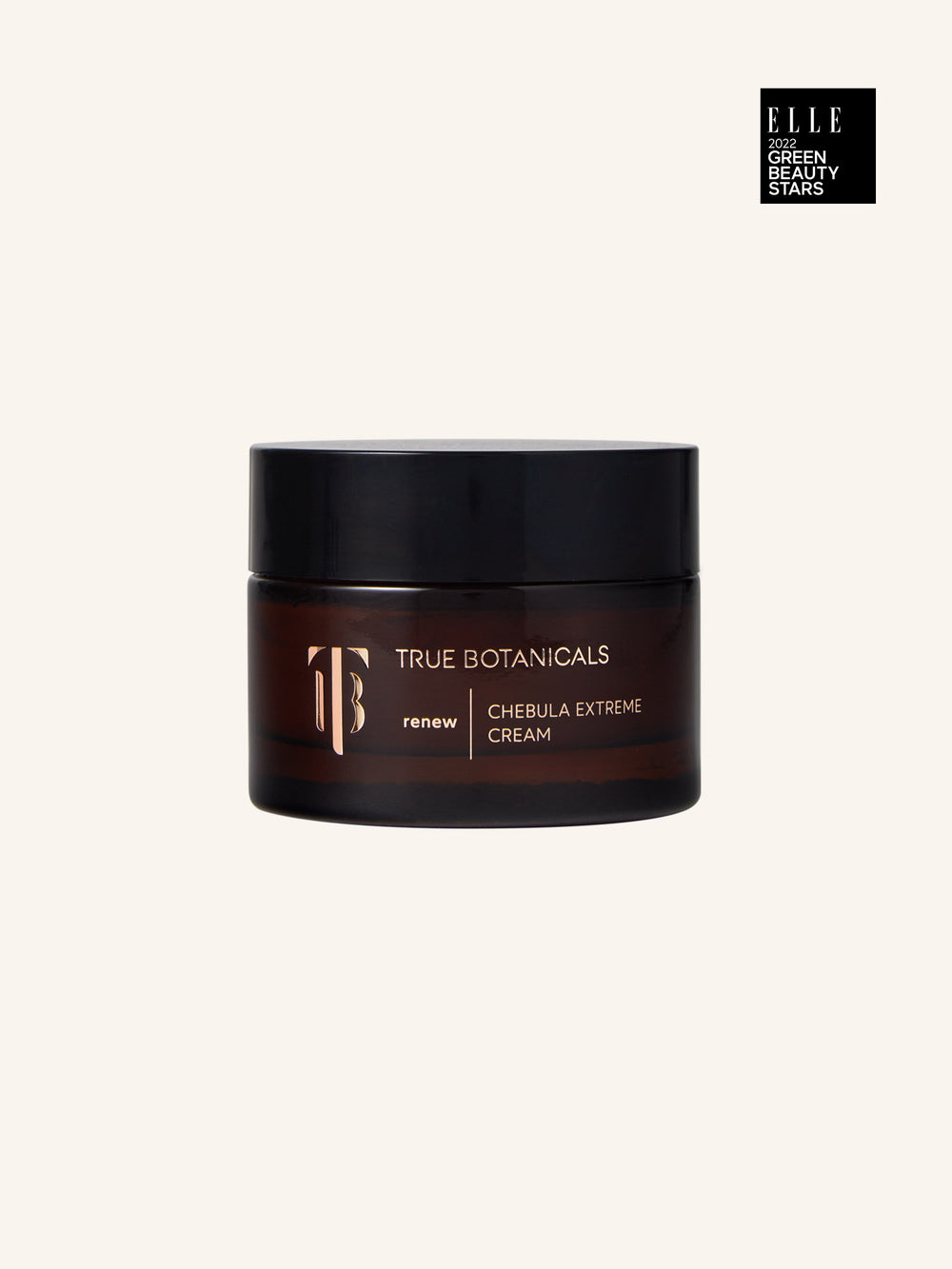 True Botanicals Extreme Cream jar on a cream background