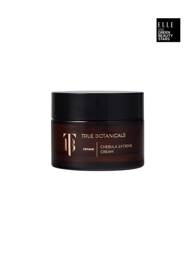 True Botanicals Extreme Cream jar on a cream background