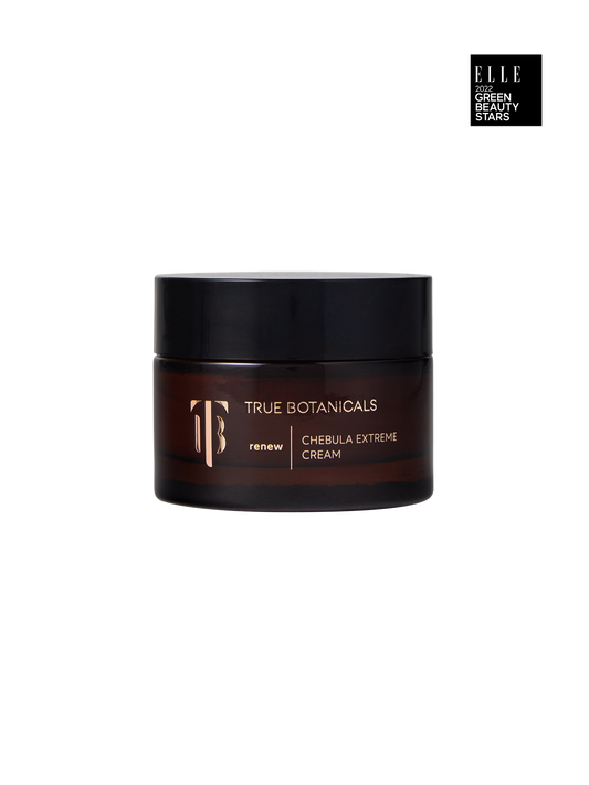 True Botanicals Extreme Cream jar on a cream background