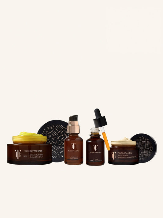 Radiant Repair Night Ritual from True Botanics on a beige background